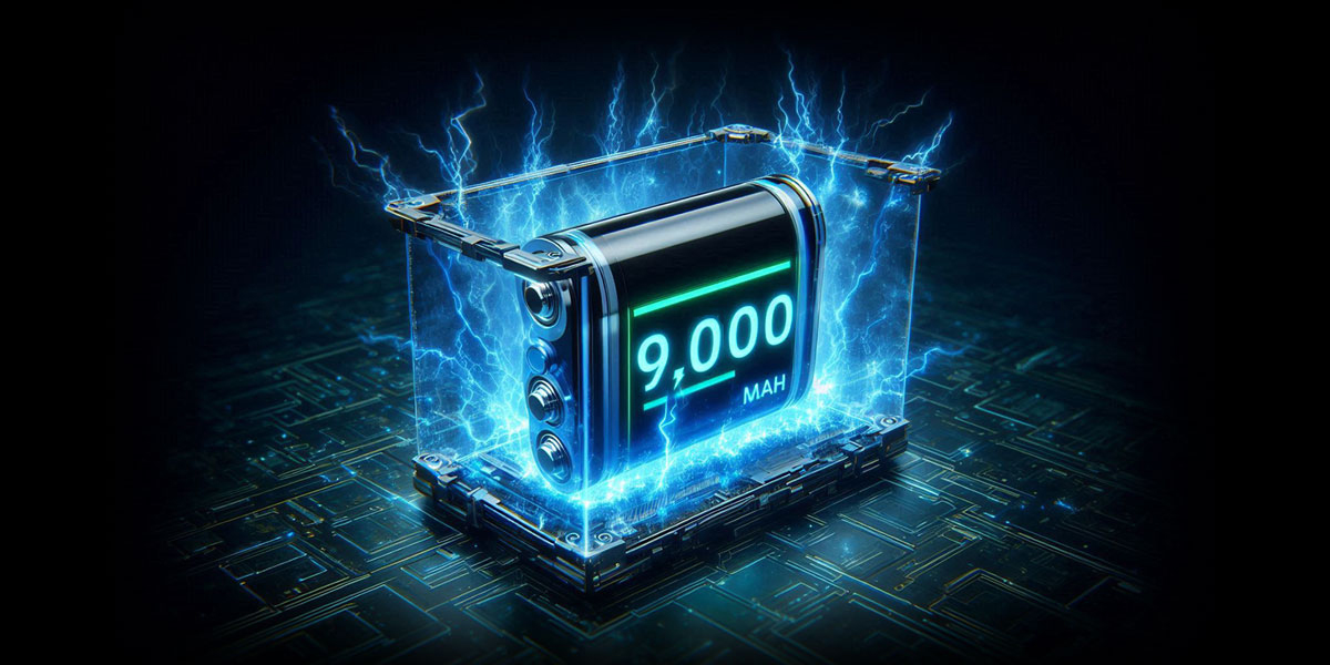 Apex Series's large capacity battery with 9,009mAh for big swimming pools.